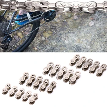 5 pár praktikus kerékpár acél lánc Master Link összekötő csatlakozó 6/7/8/9/10/11 sebességhez hegyi kerékpár és országúti kerékpár
