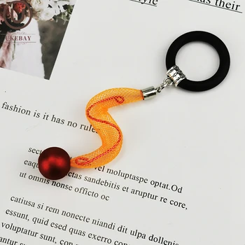UKEBAY New Strange Design gumigyűrű Charm ékszerek Női divatgyűrű Kézzel készített ajándék hálós gyűrűk Gót gyöngy kiegészítők Gyűrűk