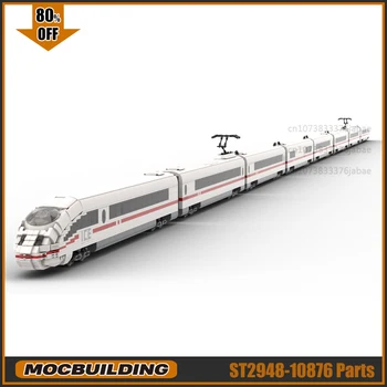 Új MOC építőelemek ICE 3 / Br 406 autó személyszállító vonat készletek DIY összeszerelési technológia kockák Vonat Városi modell kijelző játék ajándék