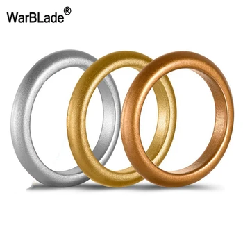 10db/lot 3mm Méret 4-8 hipoallergén Crossfit rugalmas szilikon gyűrűk arany ezüst színű sport szilikon ujjgyűrű nőknek