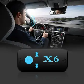 X6 univerzális Bluetooth vevő V4.1 támogatja a TF kártyát Kihangosító hívás Zenelejátszó Telefon AUX bemenet / kimenet MP3 zenelejátszó
