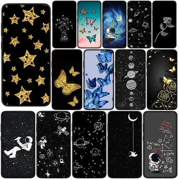 Universe Stars Butterfly Sky űrhajós fedő telefontok Samsung Galaxy Note 20 Ultra 10 8 9 S10 Lite S9 A6 A8 Plus A9 készülékházhoz