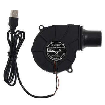 New 7530 7cm 5V USB hordozható BBQ ventilátor Kültéri kempinglégfúvó 7530 75x75x30mm