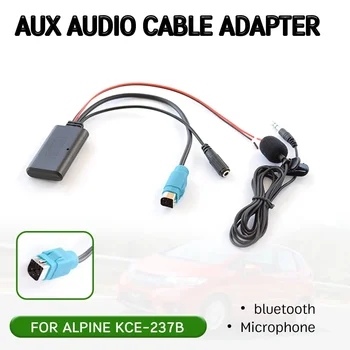  vezeték nélküli audio interfész bluetooth AUX vevő kábel adapter mikrofonnal Alpine KCE-237B Alpine 2009+ CDE-W203Ri