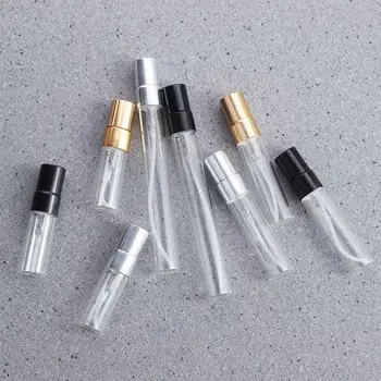 Girls Gold ezüst kupakos hidratáló minta injekciós üvegek Folyékony újratölthető üvegpalack kozmetikai tartály spray palack parfüm porlasztó