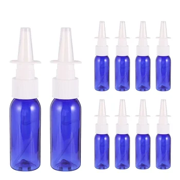 10 db 30 ml-es kerek vállú hosszú üveg orrspray közvetlen orvosi ködpermetezők hordozható palackok