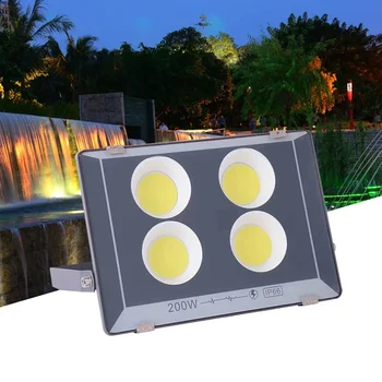 LED fényszóró 220V 300W 200W 100W 50W High Bright IP66 vízálló kültéri kerti projektor világítás reflektor reflektor Spotlight fali reflektor