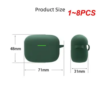 1 ~ 8PCS puha szilikon héjtok LinkBud S vezeték nélküli fülhallgató tokhoz Pormentesítő fülhallgató védőburkolat fémmel