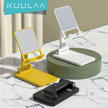 KUULAA Asztali állítható mobiltelefon állvány, többszögű univerzális összecsukható állvány iPad táblagéphez iPhone Samsung Smart