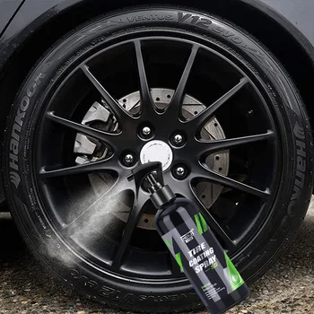 300ML Auto gumiabroncs fényes gumiabroncs bevonat spray hidrofób tömítőanyag viasz autó kerékápoláshoz Re-black Shine kémiai töltőanyag