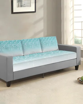 kékeszöld virágos kanapé ülőpárnahuzat bútorvédő Stretch mosható levehető kanapéhuzat rugalmas kanapéhuzat