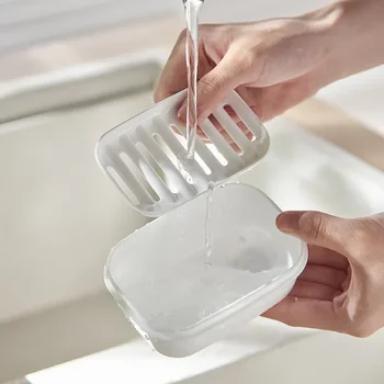 Új háztartási lefolyó fedéllel Utazás szappandoboz divat hordozható lezárt vízálló műanyag tároló doboz