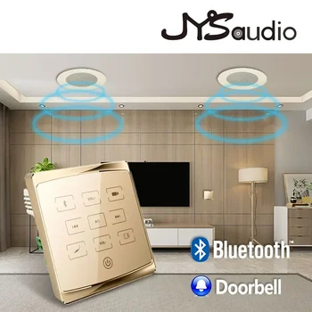 Bluetooth Mini falerősítő 2 csatornás érintőgombos zenei panel házimozi hangrendszer 3 hüvelykes sztereó mennyezeti hangszóró szálloda számára