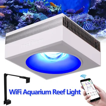 PopBloom-RL90 Tengeri korall akvárium led világítás, WiFi sósvízi led akvárium lámpák tengervíz zátony haltartály lámpához, 60cm / 24