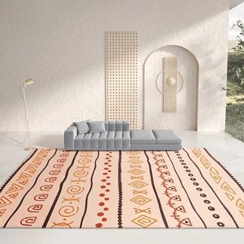 északi marokkói stílusú nyomtatott szőnyeg Light Luxury Style Nappali padlószőnyeg Nagy terület dohányzóasztal kanapé hálószoba padlószőnyeg