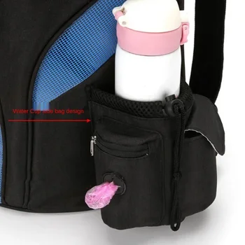 Utazás kisállat hordozó összecsukható hátizsák kutya macska háló kapacitás hordozható hordozó lélegző táska nagy kültéri