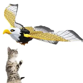 Repülő madár macskajátékok beltéri macskáknak Sas/papagáj szimulációs madár interaktív játék beltéri macskáknak Sas/papagáj szimulációs madár