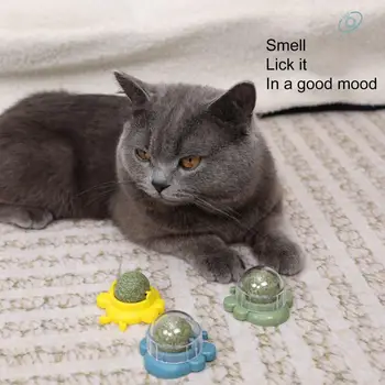 Interaktív macskajáték Elősegíti a száj egészségét Felfrissíti a leheletet és szórakoztatja a macskákat Forgó szórakozás Macskamenta játék macskamenta golyók ezüst szőlő
