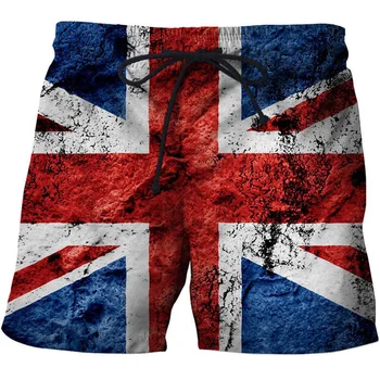 Divat Amerikai zászló 3D nyomtatott rövidnadrág Férfi Nők Street Casual Oversize Rövid nadrág Nyári menő Férfi Úszás Sport Beach Shorts