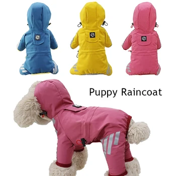 Pet macska kutya esőkabát kapucnis fényvisszaverő kiskutya kis kutya esőkabát kisállat kutya ruhák vízálló kabát kutyáknak puha lélegző háló
