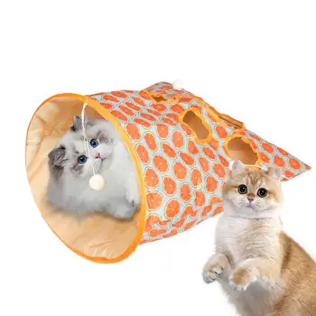 Alagúttáskák macskáknak Gyűrött papír Interaktív játék macska fúrótáska Macska fúrótáska egérjátékokkal Összecsukható rövid alagút macskáknak