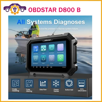 2023 Új OBDSTAR D800 B diagnosztikai eszköz Ma-rine (jet ski / csónak) diagnosztikai eszközhöz Hajó tengeri diagnosztikai szkenner