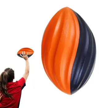 Gyerekek rögbi labda lassú visszapattanó spirális edzés rögbi labda gyerekeknek 5 hüvelykes szilárd rögbi játékok csapattevékenységekhez Újrafelhasználható szőnyeg