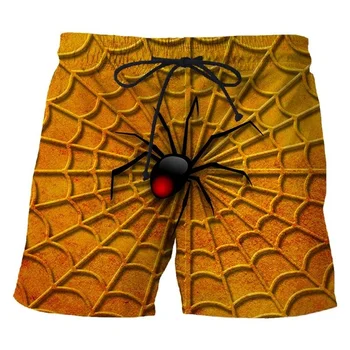 3D nyomtatás Spider Web rövid nadrág 2023 nyara Férfi alkalmi hiphop Harajuku Cool Beach rövidnadrág Hot Sale úszónadrág Ruházat