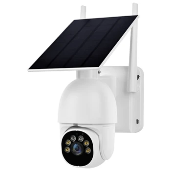 Wifi kültéri kamerák Vezeték nélküli biztonsági megfigyelő kamera alacsony energiafogyasztás 360°-os látószög reflektorfény EU csatlakozó