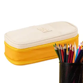 Iskolások Gyerekek Gyerekek Nagy kapacitású ceruzatartó Kawaii Ceruza tok Toll tok kellékek Ceruza tároló táska doboz tasak