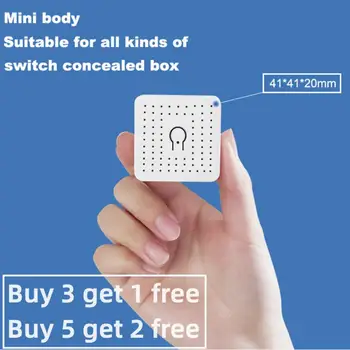 MINI Smart Switch Wifi 16A támogatja a 2-utas vezérlési időzítőt Vezeték nélküli kapcsoló Mart otthoni automatizálás kompatibilis Alexa Home