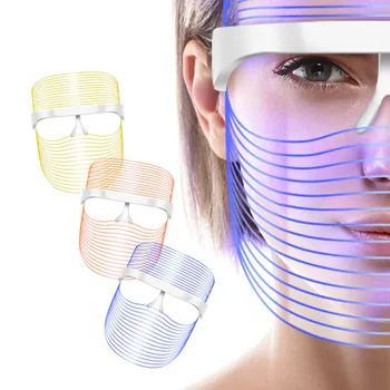 Női arcfehérítő halvány ráncok, Home Mask Essence kiegészítő műszer Multifunkcionális hétszínű fényszépség készülék