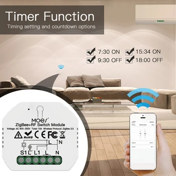 Smart WiFi Light LED Dimmer kapcsoló Smart Life / Tuya APP távirányító 1/2 irányú kapcsoló, Alexa Echo Home