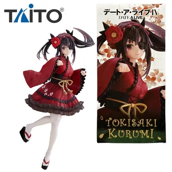 TAITO Eredeti RANDEVÚ EGY ÉLŐVEL Anime figura Tokisaki Kurumi Japán gótikus akciójátékok gyermekeknek Ajándék gyűjthető modell díszek