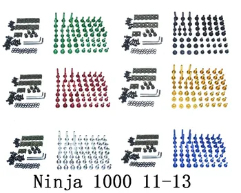 Motorkerékpár komplett burkolócsavarok készlet Karosszériacsavarok KAWASAKI Ninja 1000 2011-2013