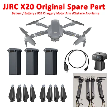 JJRC X20 Drone eredeti alkatrész légcsavarlapát / akkumulátor / USB töltő / akadályelkerülés / motor kar A / B / C / D kar stb.