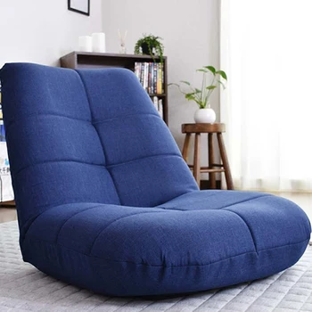 Összecsukható és állítható Japán padló Szabadidő szék Ágynemű szövet kárpit Nappali bútor Modern Relax alkalmi szék