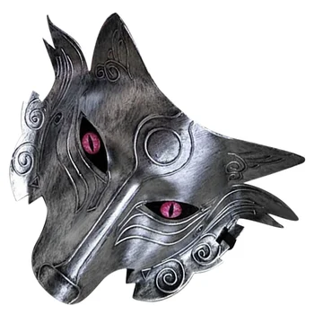 Party Performance Mask Halloween Decor Wolf Cosplay Photo Props Headwear Design
