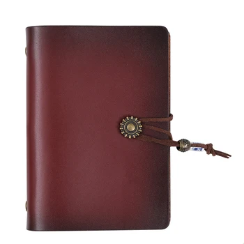 Retro hordozható Kis laza lapú notebook Travel Ledger 5 hüvelykes 6 lyukú jegyzettömb Rossz kérdés Könyv Tanulmányi iroda Napló Írószerek
