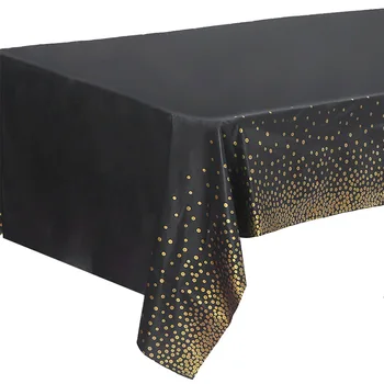PEVA Party terítő 6FT 8FT 137x274cm Eldobható asztalhuzat születésnapi bankettre olajálló, vízálló Négyzet alakú terítő