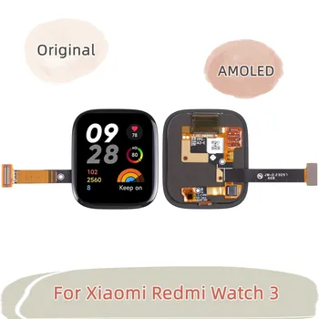 Xiaomi Redmi Watch 3 eredeti LCD képernyő digitalizáló teljes összeszerelési óra LCD képernyő javító cserealkatrész