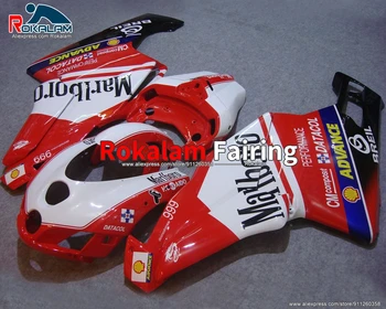 ABS műanyag készlet Ducati 999 749 2005 2006 piros, fehér, fekete motorkerékpár karosszéria (fröccsöntés)