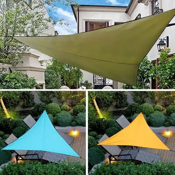 Kültéri napellenző lombkorona menedékek háromszög napernyő sátor lombkorona Anti-UV vízálló napernyő Vitorlás kerti napellenző kendő