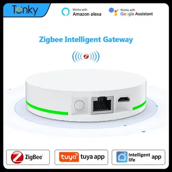 Tuya Smart Gateway Zigbee 3.0 Központi vezérlés Intelligens otthoni vezérlő átjáró Gazdaeszköz Hangvezérlés Alexán keresztül Google Smart Life