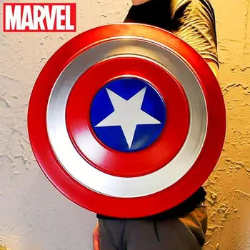 1:1 Marvel A Bosszúállók jelmez Amerika kapitány Teljes fém pajzs Függő Cos játék Steve Rogers Party kiegészítő Lakberendezés ajándék