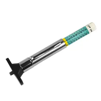 Gumiabroncs futófelület mélységmérője - Színes gumiabroncs futófelület mélységmérő mérő mérőműszer 1-25mm - zöld