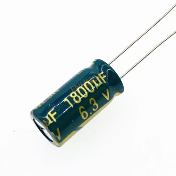 10db / lot 6.3V 1800UF nagyfrekvenciás, alacsony impedanciájú alumínium elektrolit kondenzátor 1800uf 6.3v 20% 8 * 16mm