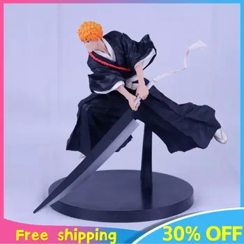 BLEACH Anime figura Kurosaki Ichigo akciófigura Kawaii PVC modell baba perifériák Kis figurák Manga anime akció ajándék játékok