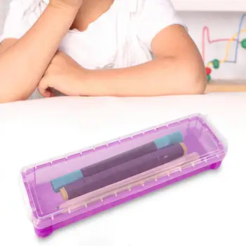 Ceruza doboz rajzeszköz többfunkciós tolltartó pattintható szoros fedéllel Tároló doboz gyerekeknek Iskolai irodaszerek