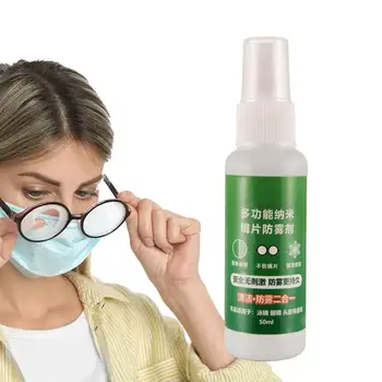  ködgátló spray szemüveghez 50 ml-es párásodásgátló anyag üvegtisztító lencsetisztító páramentesítő spray hordozható tartós üvegtisztító